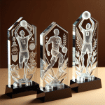 statuetki szklane z grawerem