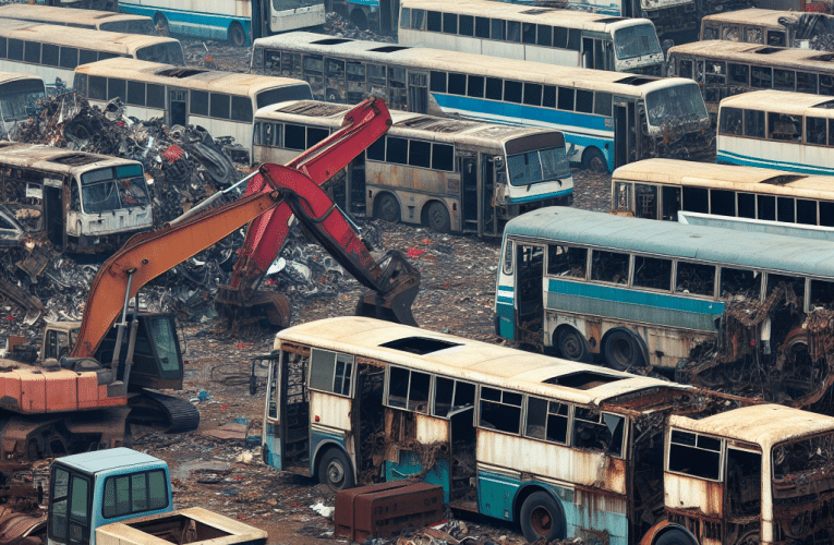 Kasacja autobusów: jak prawidłowo zezłomować stary pojazd?