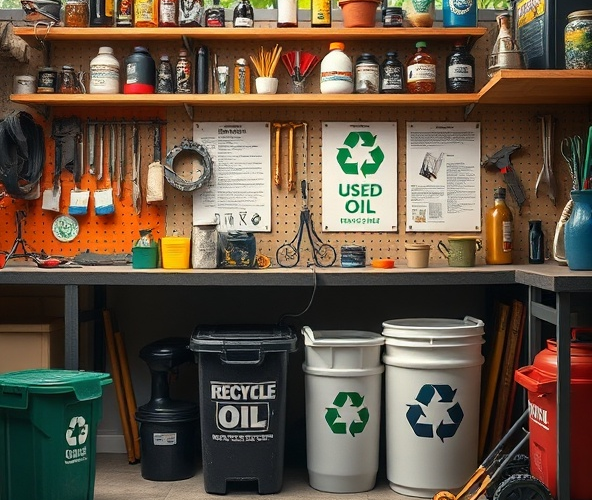 Jak najlepiej zorganizować utylizację oleju przepracowanego w domowej warsztatowej?