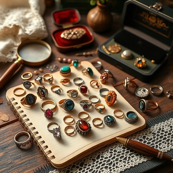 zabytkowe pierścionki