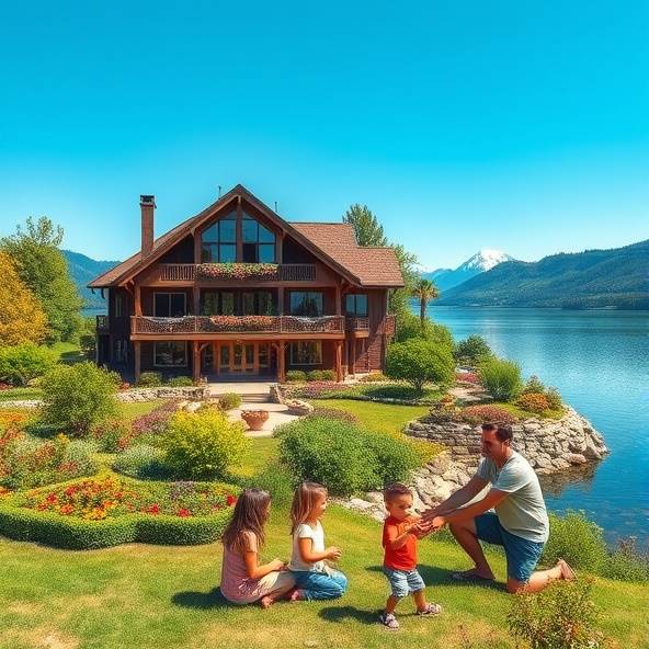 hotel z widokiem na jezioro