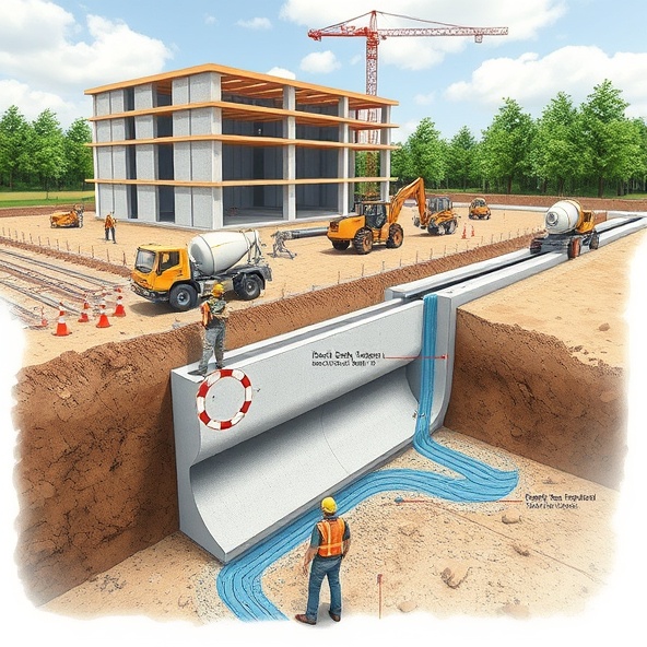 kanał odwodnieniowy betonowy