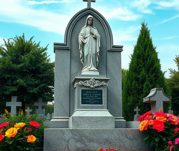 Jak wybrać nagrobki z matką boską: praktyczne wskazówki dla trwałych i estetycznych pomników