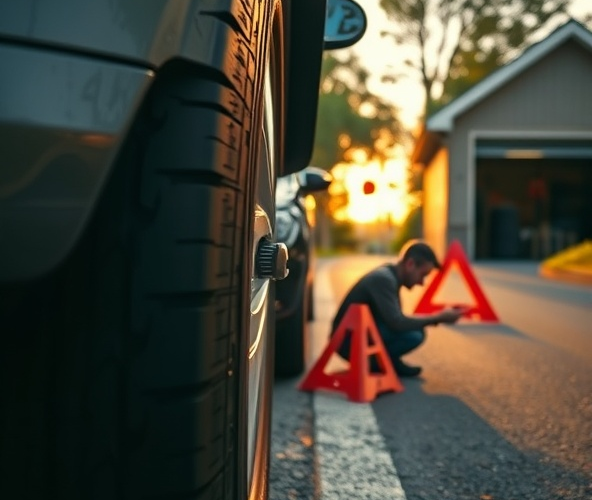 Czy z bąblem z boku opony dojadę 5 km do wulkanizacji bezpiecznie?