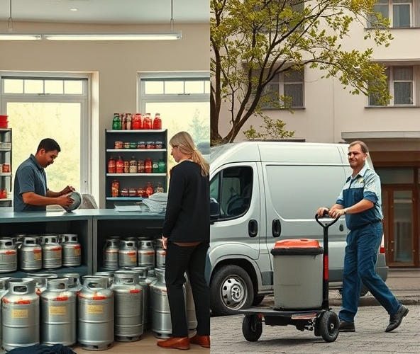 Czy w Białołęce lepiej wymienić butle z gazem w punkcie czy z dowozem?