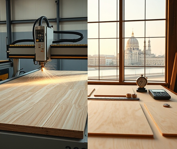 Cięcie cnc sklejki w Warszawie: stawka godzinowa czy za m2 taniej?