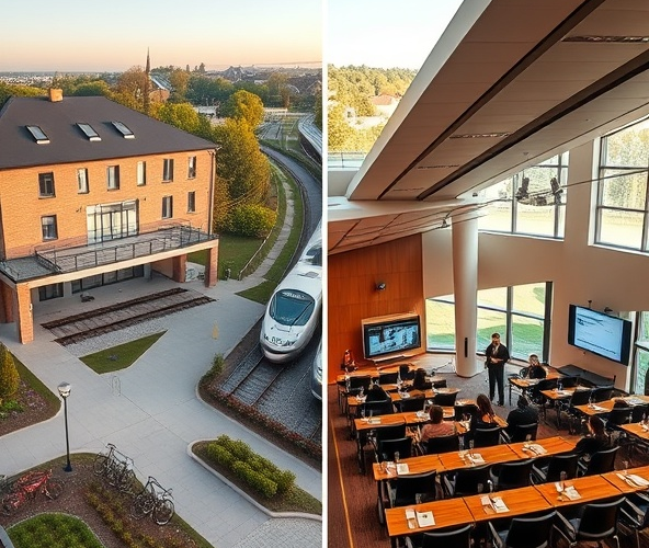 Jaki hotel konferencyjny pod Warszawą na szkolenie 50 osób przy PKP?