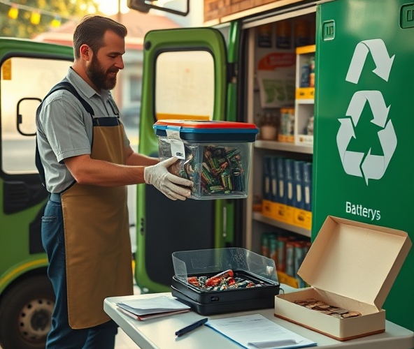 Jakie są koszty odbioru zużytych baterii od małego sklepu?