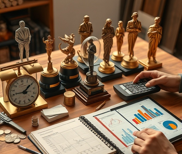 Jak ustalić cenę minimalną przy sprzedaży statuetek okolicznościowych?