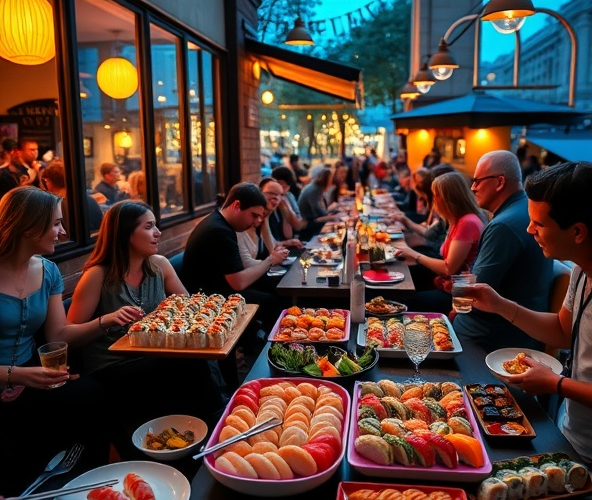 Czy happy hour na sushi w Warszawie zapełni stoliki wieczorem?