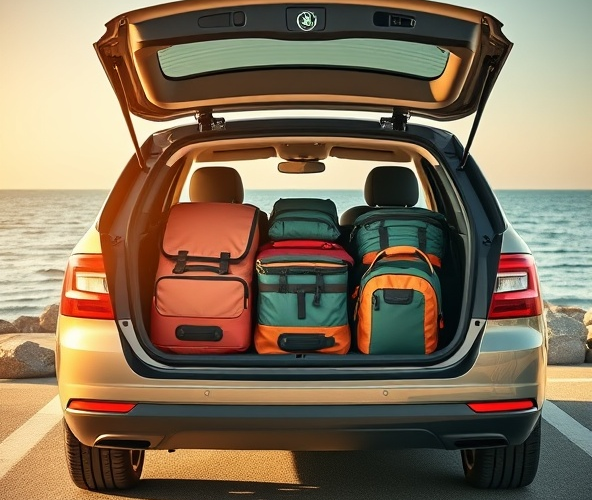 Które torby do bagażnika Skoda pasują do Octavii kombi na wakacje?