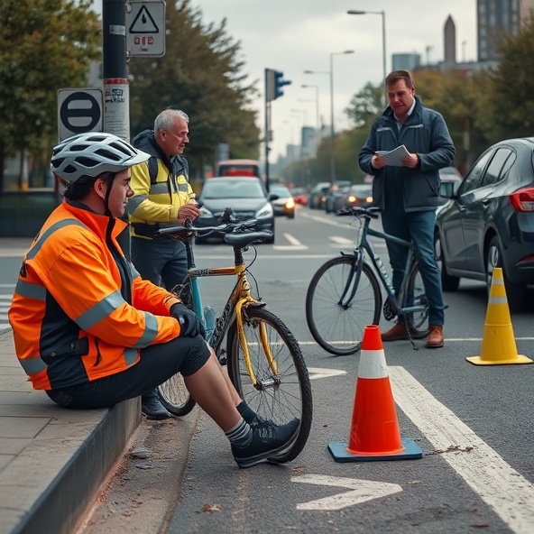 wysokość odszkodowania za potrącenie rowerzysty