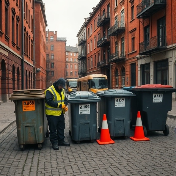 kontenery na śmieci łódź