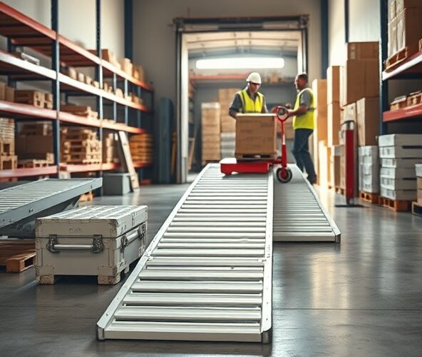 Które rampy najazdowe aluminiowe dla paleciaka w małej firmie wybrać?