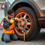 wybrzuszenie na oponie