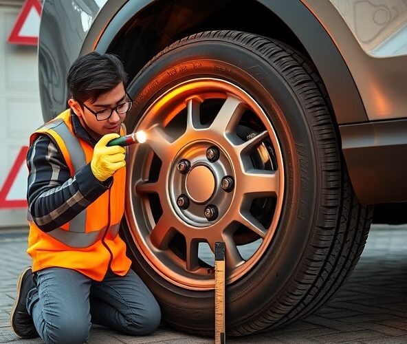 Jak bezpiecznie ocenić wybrzuszenie na oponie przed jazdą?