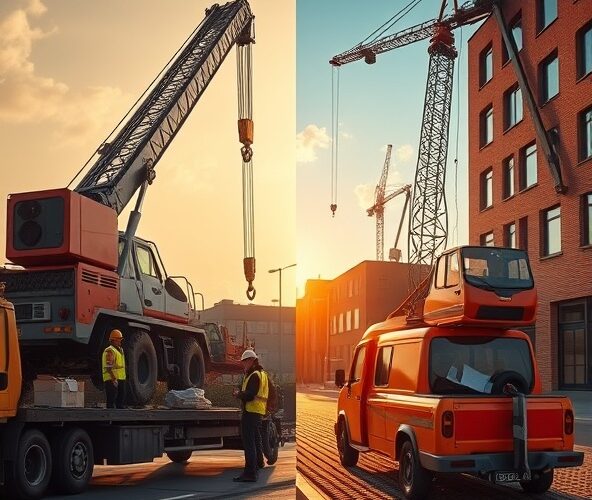 Wynajem czy własny dźwig w Mysłowicach dla małej firmy budowlanej?