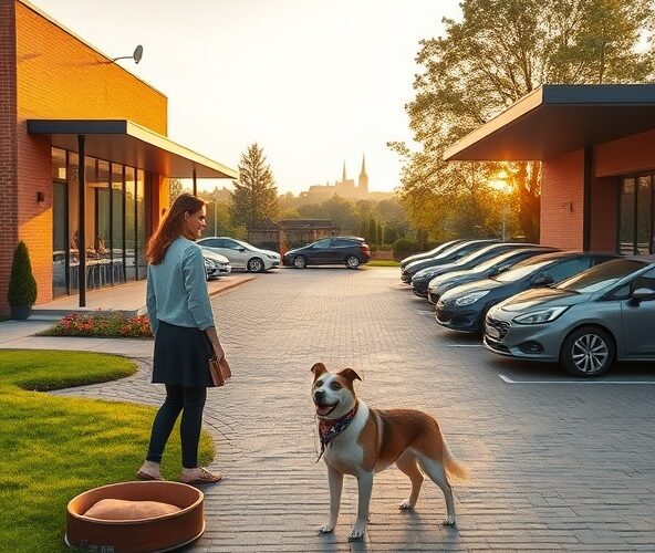 Które hotele koło Łodzi są przyjazne psom i mają darmowy parking?
