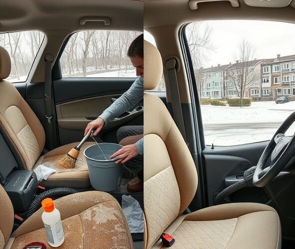 Czy warto samemu prać tapicerkę samochodową na Gocławiu po zimie?