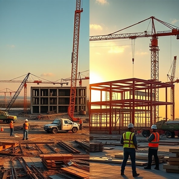 profesjonalny wynajem dźwigów do montażu konstrukcji