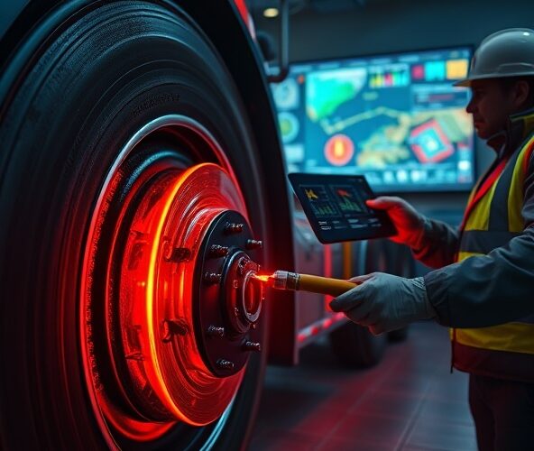 Jak monitoring przegrzanych klocków hamulcowych zmniejsza awarie floty?