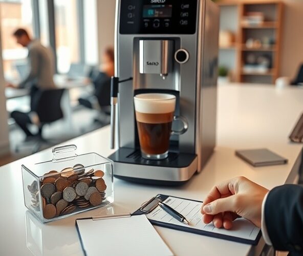 Jak rozliczać ekspres Saeco Royal OTC w biurze bez integracji?