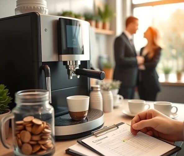 Jak rozliczać ekspres Saeco Royal OTC w biurze bez integracji?