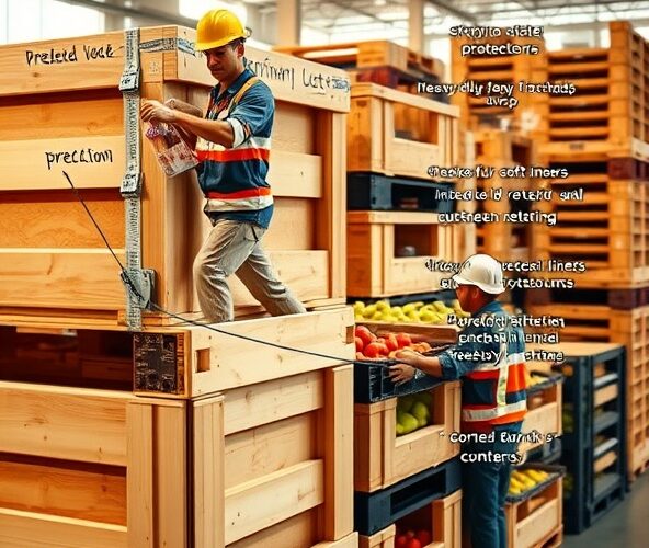 Jak najlepiej zabezpieczać skrzyniopalety na owoce przed pęknięciami?