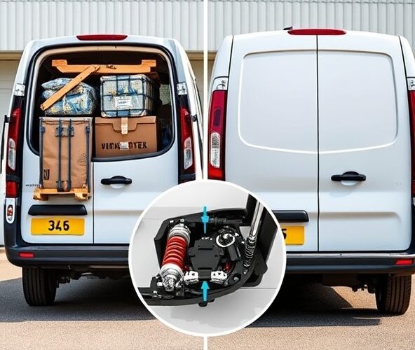 Czy sprężyny pomocnicze Opel Vivaro C zmniejszą ugięcie przy 600 kg?