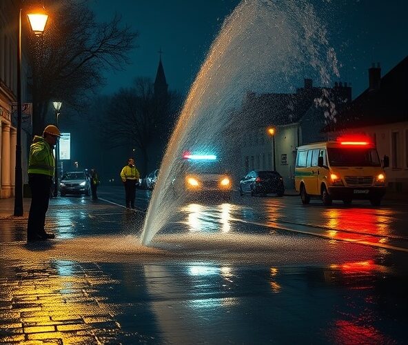 Gdzie zgłosić wyciek wody w Jędrzejowie po 22:00 i kto naprawi?