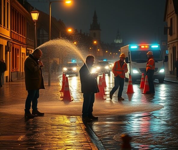 Gdzie zgłosić wyciek wody w Jędrzejowie po 22:00 i kto naprawi?