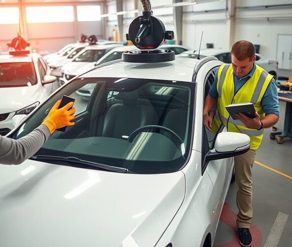 Jak przygotować wzór umowy na wymianę szyby przedniej dla floty?