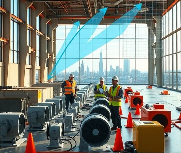 Ilu wentylatorów wynająć w Warszawie, by osuszyć 1000 m3 w 48h?