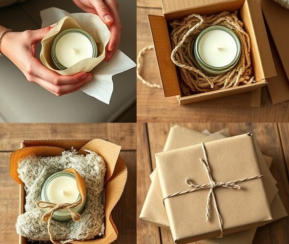 Jak pakować świece sojowe ręcznie robione, by uniknąć uszkodzeń?