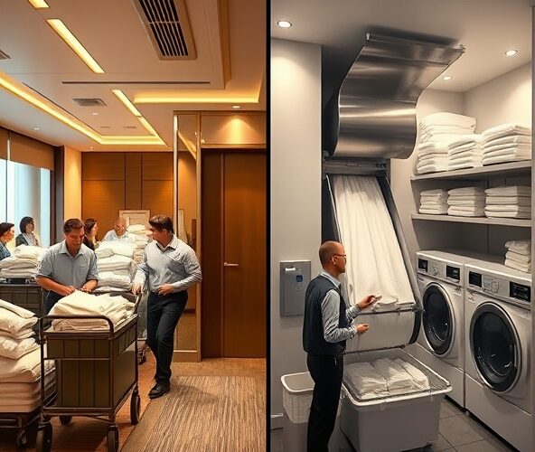 Czy automatyczny zsyp na pranie w hotelu obniży koszty personelu?
