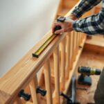 montaż poręczy drewnianych