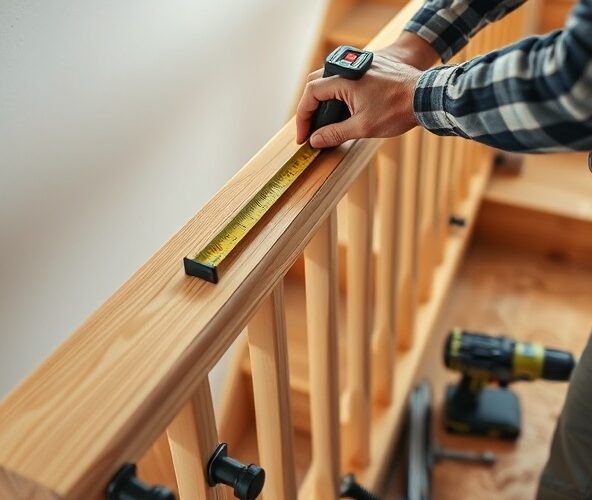 Montaż poręczy drewnianych: jak uniknąć błędów pomiarowych?