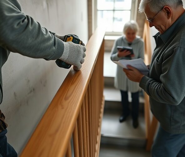 Czy montaż poręczy drewnianych w bloku wymaga zgody spółdzielni?