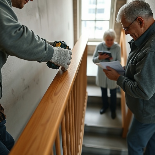 montaż poręczy drewnianych