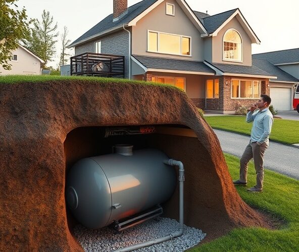Czy zbiornik podziemny na gaz opłaca się przy domu bez przyłącza gazowego?