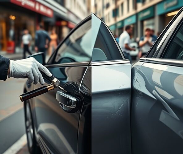 Czy awaryjne otwieranie samochodów w centrum zmniejsza ryzyko uszkodzeń lakieru i zamka?