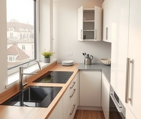 Czy montaż płyty indukcyjnej z okapem w blacie w Warszawie opłaca się przy małej kuchni w bloku?