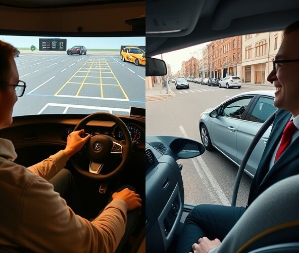 Czy auto nauka jazdy na symulatorze zmniejsza błędy parkowania?