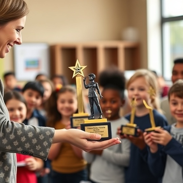 statuetki dla uczniów