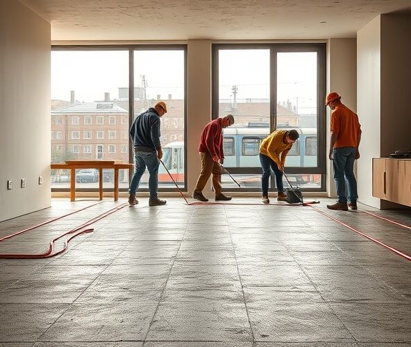 Jak wybrać suchy beton w Łodzi, by podłoga nie pękała przy ogrzewaniu?