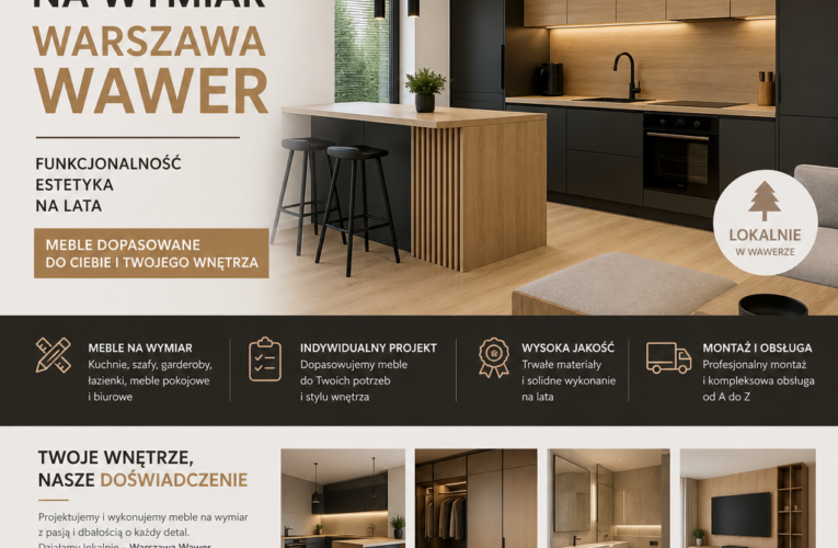 Meble na wymiar w Warszawie Wawrze – jak znaleźć idealne rozwiązania dla Twojego wnętrza?